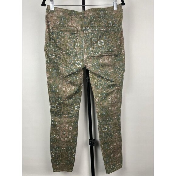 Anthropologie Multicolor Boho Western Aztec Cadet Slim Utility Pant Size‎ 27 - Picture 6 of 8